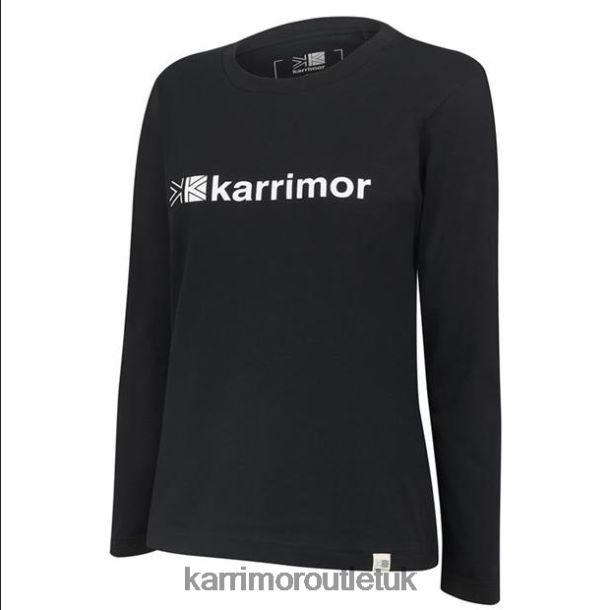 Karrimor UK - Clothing Karrimor Long Sleeve T Shirt Black Women R04TL0134