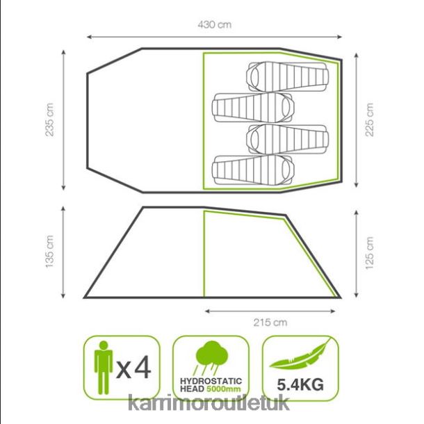 Karrimor UK - Collection Karrimor Panther 4 Tnt 33 Green Unisex R04TL0302