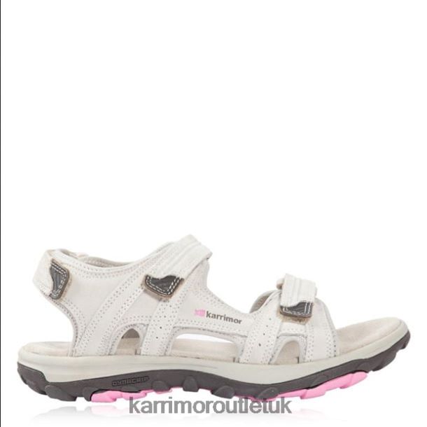 Karrimor UK - Footwear Karrimor Antibes Leather Sandals Beige/Pink Women R04TL0110