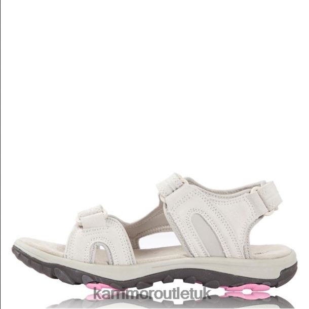 Karrimor UK - Footwear Karrimor Antibes Leather Sandals Beige/Pink Women R04TL0110