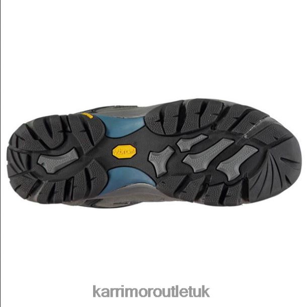 Karrimor UK - Footwear Karrimor Aspen Low Waterproof Walking Shoes Charcoal/Blue Women R04TL0101