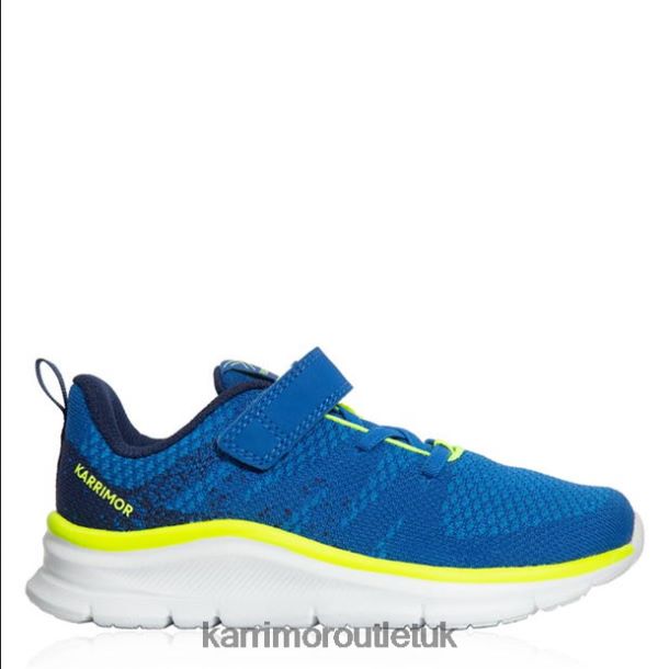 Karrimor UK - Footwear Karrimor Duma 6 Running Shoes Blue/Lime Boys R04TL0287