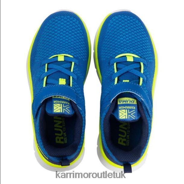 Karrimor UK - Footwear Karrimor Duma 6 Running Shoes Blue/Lime Boys R04TL0287