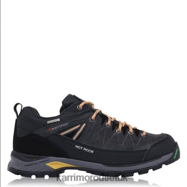 Karrimor UK - Footwear Karrimor Hot Rock Low Walking Shoes Charcoal/Yellow Men R04TL083