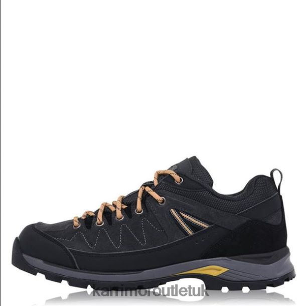 Karrimor UK - Footwear Karrimor Hot Rock Low Walking Shoes Charcoal/Yellow Men R04TL083